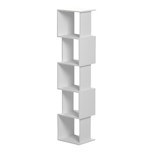 Βιβλιοθήκη Cubik  λευκό 35x30x161εκ - Pakobazaar