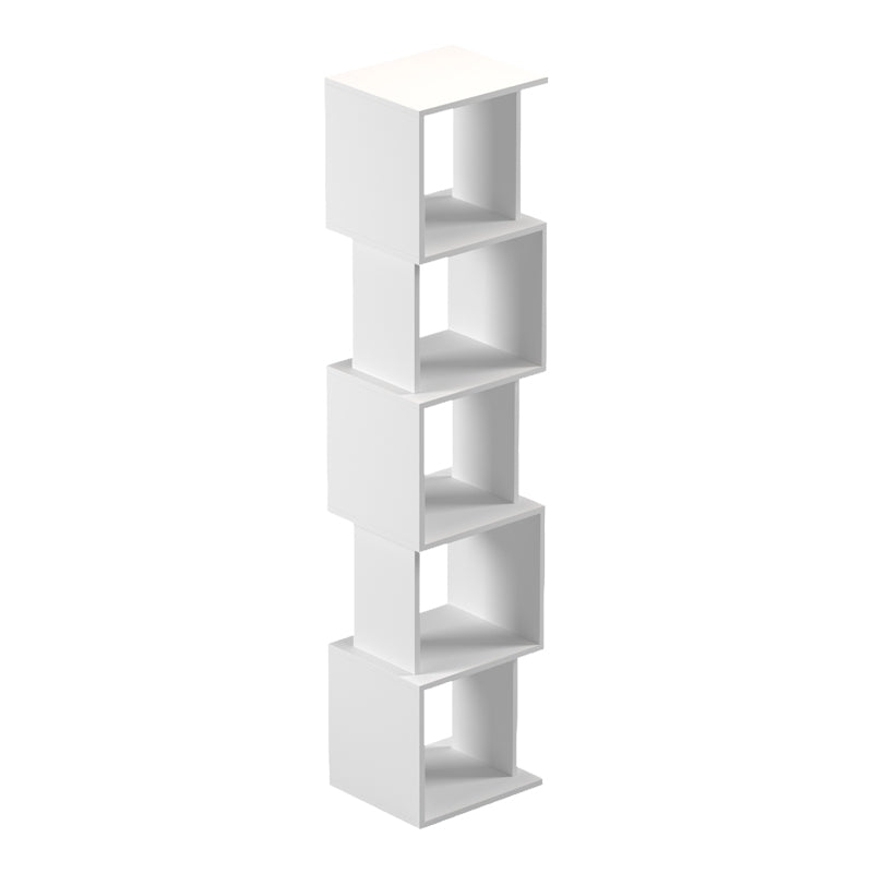 Βιβλιοθήκη Cubik  λευκό 35x30x161εκ - Pakobazaar