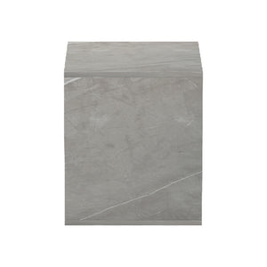 Βοηθητικό τραπέζι Doublo  γκρι μπεζ μαρμαρου 40x35x40εκ - Pakobazaar