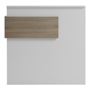 Γραφείο reception Optima  με led λευκό-sonoma 110x40x110εκ - Pakobazaar