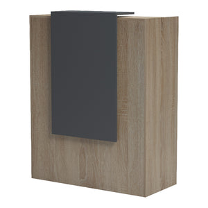 Γραφείο reception Zowel  με led sonoma-ανθρακί 90x40x110εκ - Pakobazaar