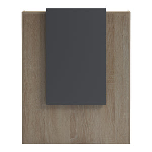 Γραφείο reception Zowel  με led sonoma-ανθρακί 90x40x110εκ - Pakobazaar