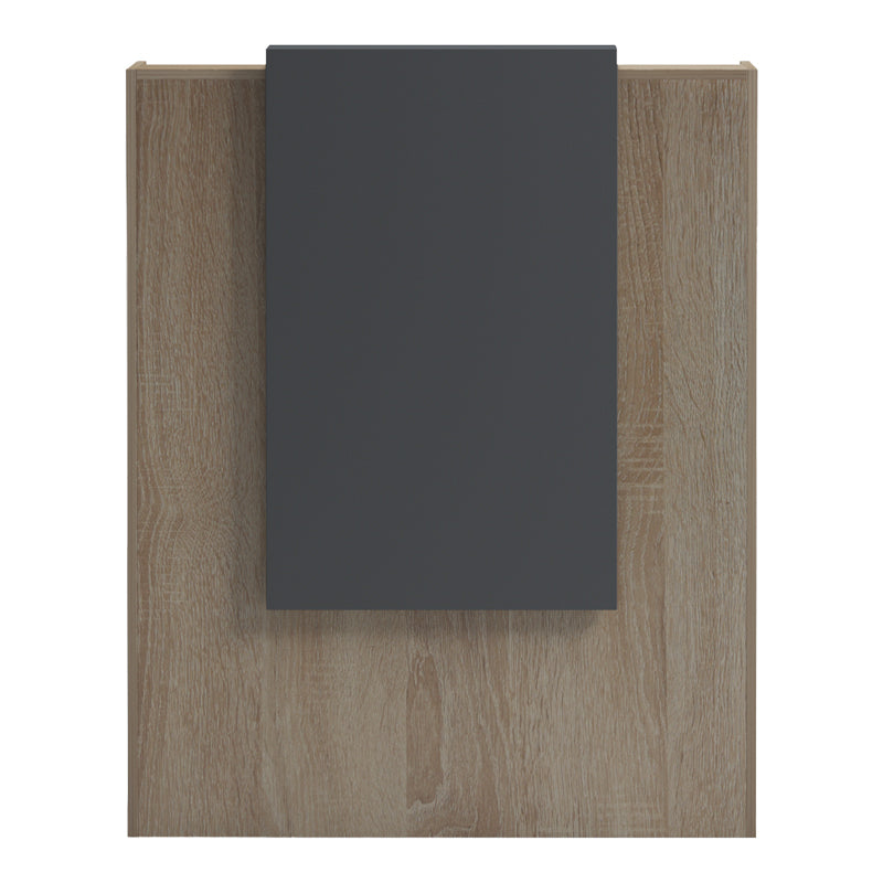 Γραφείο reception Zowel  με led sonoma-ανθρακί 90x40x110εκ - Pakobazaar