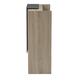 Γραφείο reception Zowel  με led sonoma-ανθρακί 90x40x110εκ - Pakobazaar
