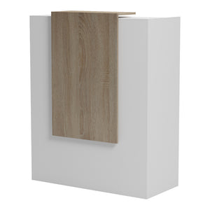 Γραφείο reception Zowel  με led λευκό - sonoma 90x40x110εκ - Pakobazaar