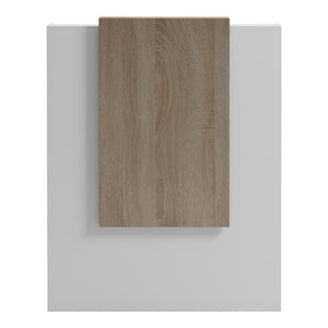 Γραφείο reception Zowel  με led λευκό - sonoma 90x40x110εκ - Pakobazaar