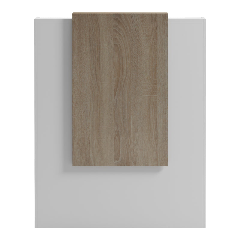 Γραφείο reception Zowel  με led λευκό - sonoma 90x40x110εκ - Pakobazaar