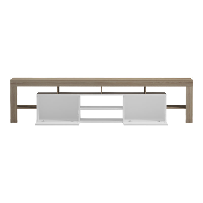 Έπιπλο τηλεόρασης Liner  sonoma-λευκό 210x40x50εκ - Pakobazaar