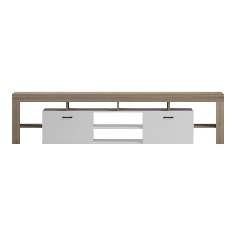 Έπιπλο τηλεόρασης Liner  sonoma-λευκό 210x40x50εκ - Pakobazaar
