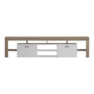 Έπιπλο τηλεόρασης Liner  sonoma-λευκό 210x40x50εκ - Pakobazaar