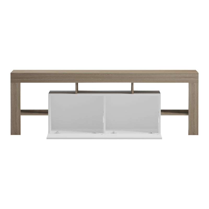 Έπιπλο τηλεόρασης Liner  sonoma-λευκό 150x40x50εκ - Pakobazaar