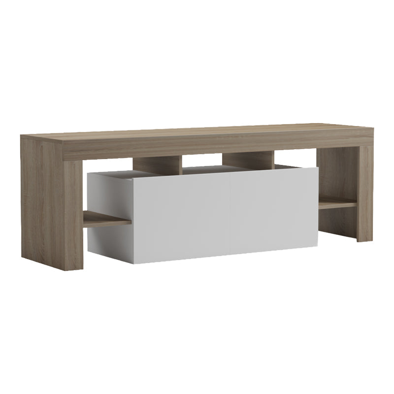 Έπιπλο τηλεόρασης Liner  sonoma-λευκό 150x40x50εκ - Pakobazaar
