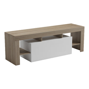 Έπιπλο τηλεόρασης Liner  sonoma-λευκό 150x40x50εκ - Pakobazaar