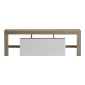 Έπιπλο τηλεόρασης Liner  sonoma-λευκό 150x40x50εκ - Pakobazaar