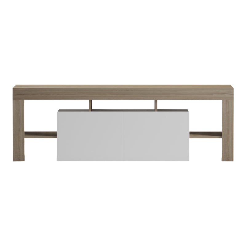 Έπιπλο τηλεόρασης Liner  sonoma-λευκό 150x40x50εκ - Pakobazaar