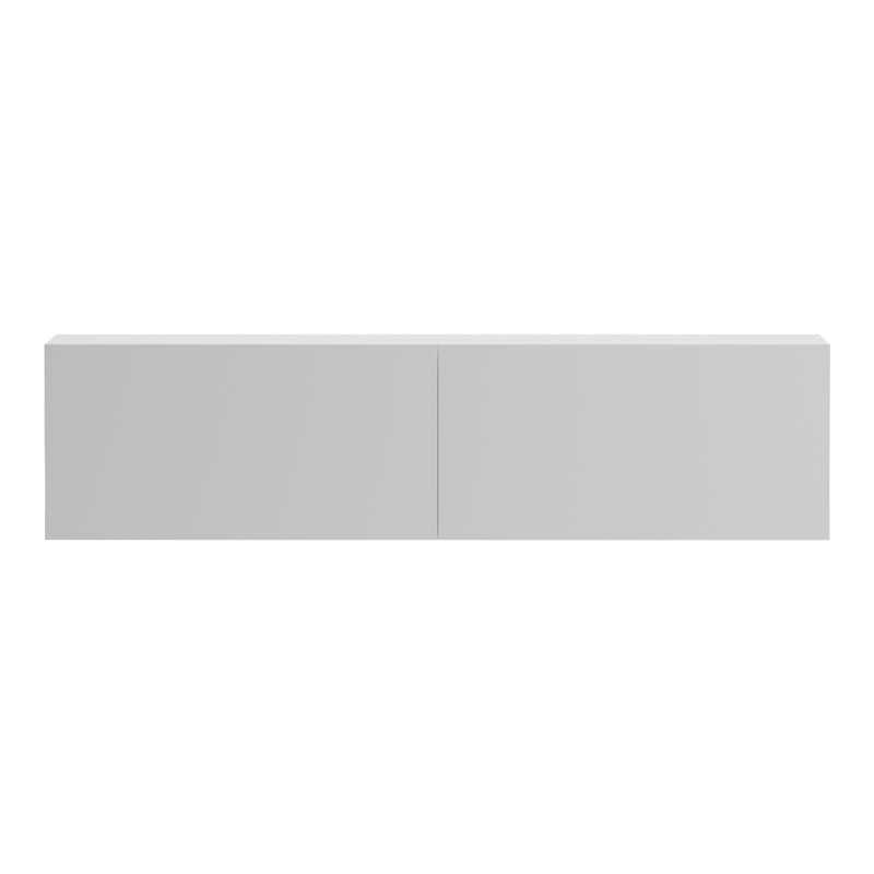 Έπιπλο τηλεόρασης επιτοίχιο με Led Rival  λευκό 120x35x30εκ - Pakobazaar
