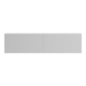 Έπιπλο τηλεόρασης επιτοίχιο με Led Rival  λευκό 120x35x30εκ - Pakobazaar