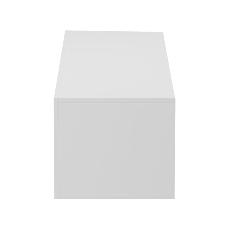 Έπιπλο τηλεόρασης επιτοίχιο με Led Rival  λευκό 120x35x30εκ - Pakobazaar