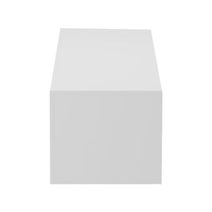 Έπιπλο τηλεόρασης επιτοίχιο με Led Rival  λευκό 120x35x30εκ - Pakobazaar