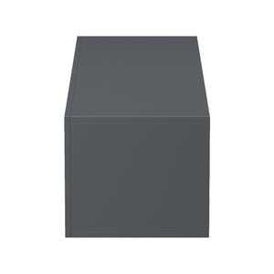Έπιπλο τηλεόρασης επιτοίχιο με Led Rival  ανθρακί 120x35x30εκ - Pakobazaar