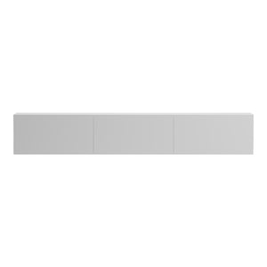 Έπιπλο τηλεόρασης επιτοίχιο με Led Rival  λευκό 180x35x30εκ - Pakobazaar