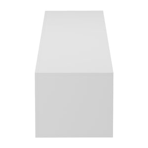 Έπιπλο τηλεόρασης επιτοίχιο με Led Rival  λευκό 180x35x30εκ - Pakobazaar