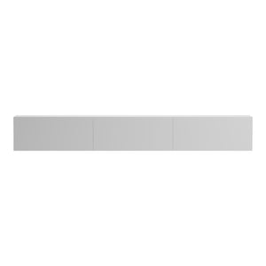 Έπιπλο τηλεόρασης επιτοίχιο με Led Rival  λευκό 210x35x30εκ - Pakobazaar