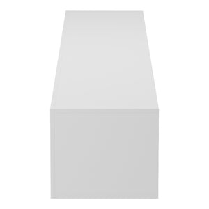 Έπιπλο τηλεόρασης επιτοίχιο με Led Rival  λευκό 210x35x30εκ - Pakobazaar