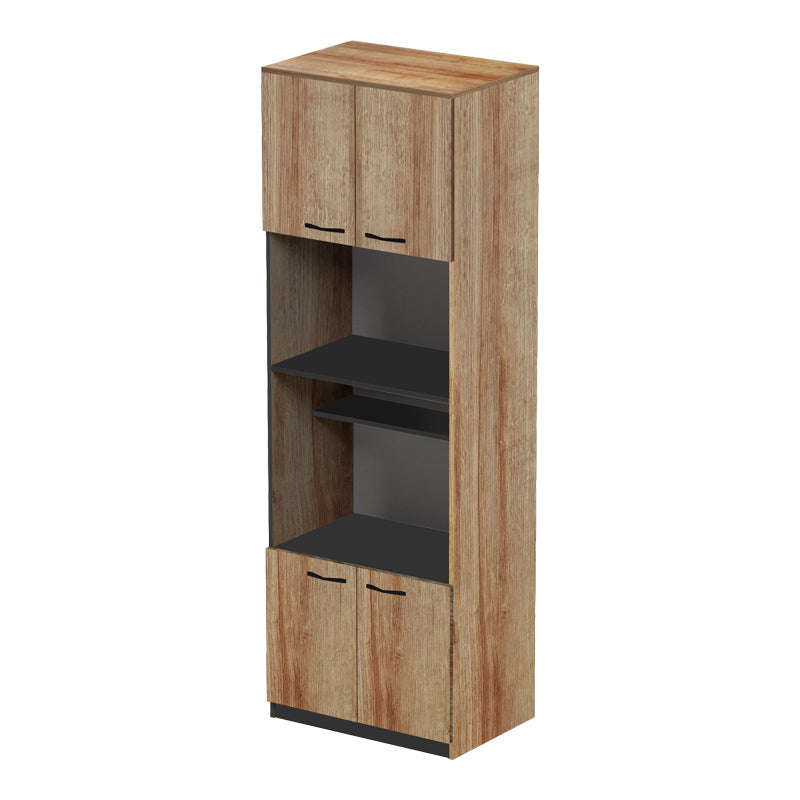 Ντουλάπα κουζίνας Rowan  σε ανθρακί-oak απόχρωση 60x42x182εκ - Pakobazaar