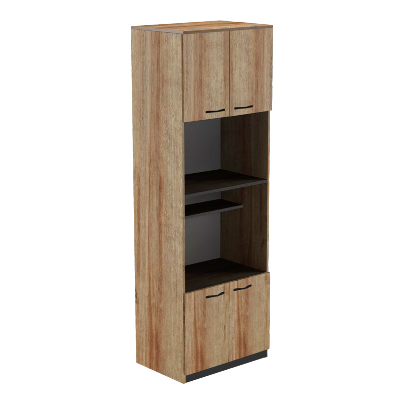 Ντουλάπα κουζίνας Rowan  σε ανθρακί-oak απόχρωση 60x42x182εκ - Pakobazaar