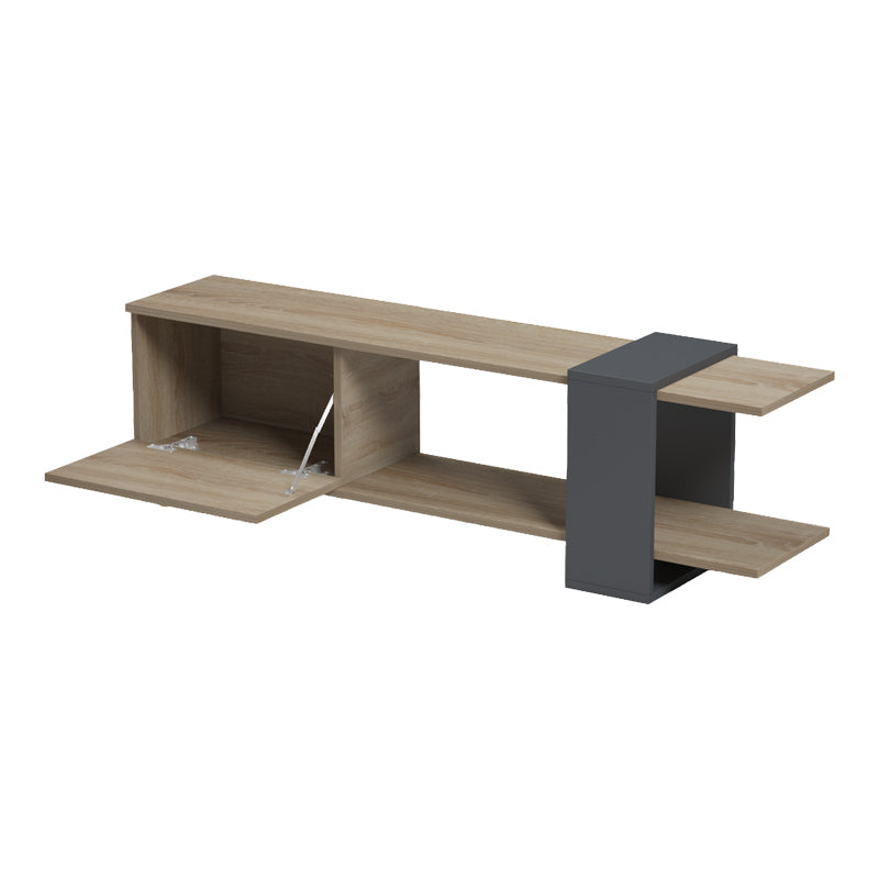 Έπιπλο τηλεόρασης Standi  σε sonoma-ανθρακί 120x25x36.8εκ - Pakobazaar