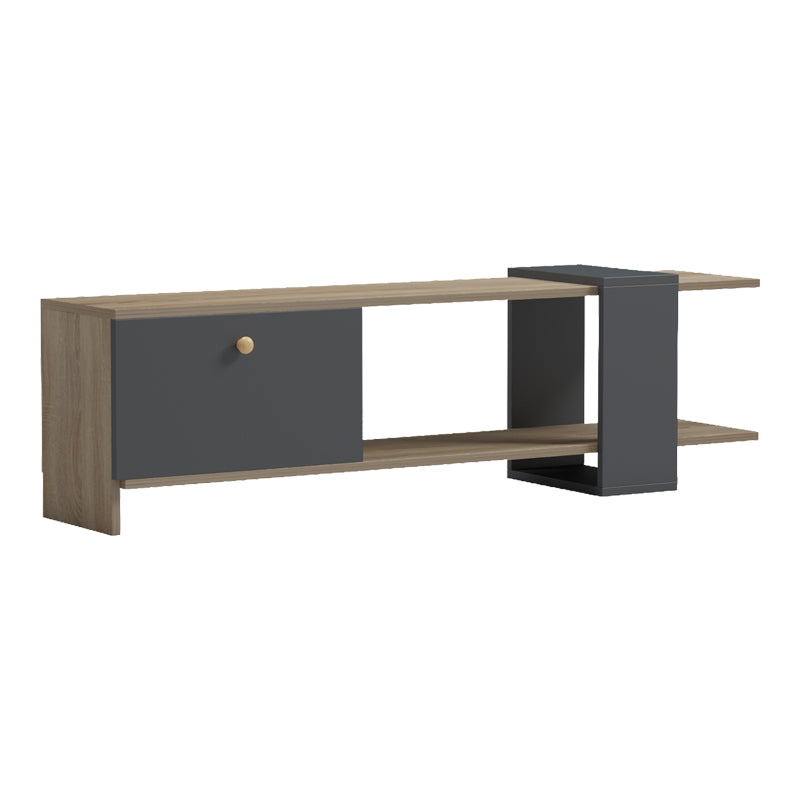 Έπιπλο τηλεόρασης Standi  σε sonoma-ανθρακί 120x25x36.8εκ - Pakobazaar