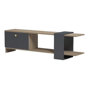 Έπιπλο τηλεόρασης Standi  σε sonoma-ανθρακί 120x25x36.8εκ - Pakobazaar