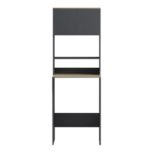 Έπιπλο πλυντηρίου Chaxe  ανθρακί-sonoma 65x32.5x183.6εκ - Pakobazaar