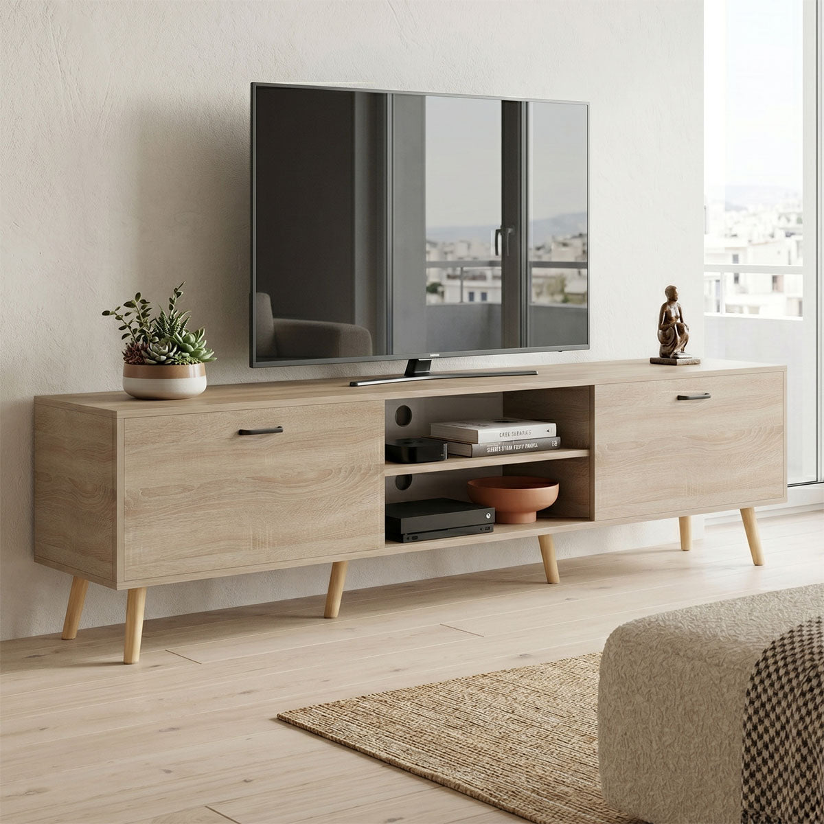 Έπιπλο τηλεόρασης Gorna  sonoma 180x35x48.6εκ - Pakobazaar