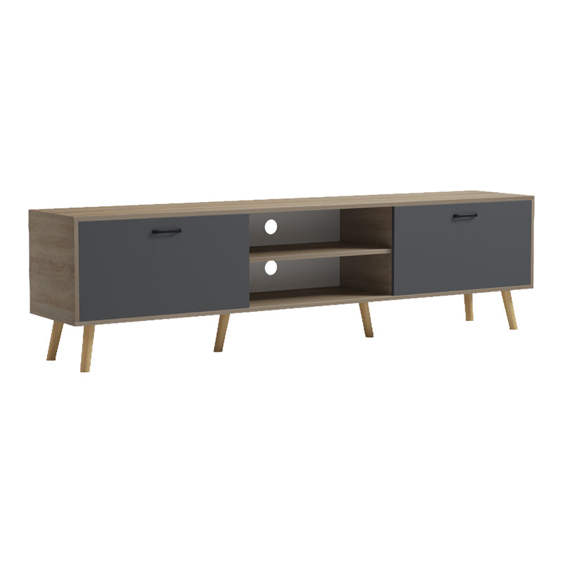 Έπιπλο τηλεόρασης Gorna  sonoma-ανθρακί 180x35x48.6εκ - Pakobazaar