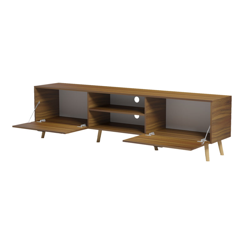 Έπιπλο τηλεόρασης Gorna  καρυδί 180x35x48.6εκ - Pakobazaar