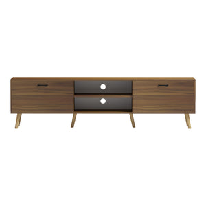 Έπιπλο τηλεόρασης Gorna  καρυδί 180x35x48.6εκ - Pakobazaar