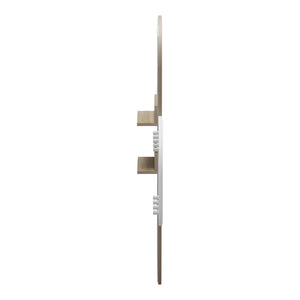 Κρεμάστρα με καθρέπτη Baunty  sonoma-λευκό 125x11x122εκ - Pakobazaar