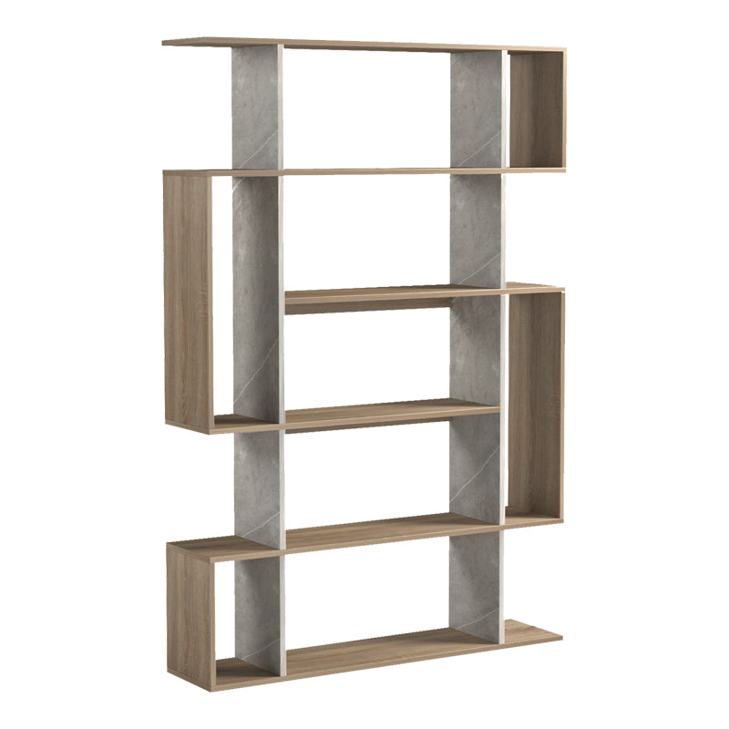 Βιβλιοθήκη Mito  sonoma - μπεζ μαρμάρου 108.5x25x161εκ - Pakobazaar