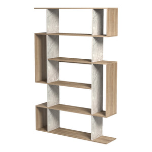 Βιβλιοθήκη Mito  sonoma - μπεζ μαρμάρου 108.5x25x161εκ - Pakobazaar