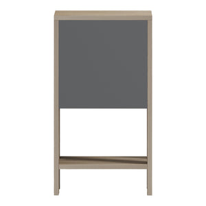 Κομοδίνο Reppo  sonoma-ανθρακί 30x30x55εκ - Pakobazaar