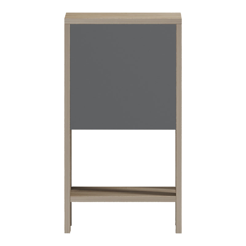 Κομοδίνο Reppo  sonoma-ανθρακί 30x30x55εκ - Pakobazaar