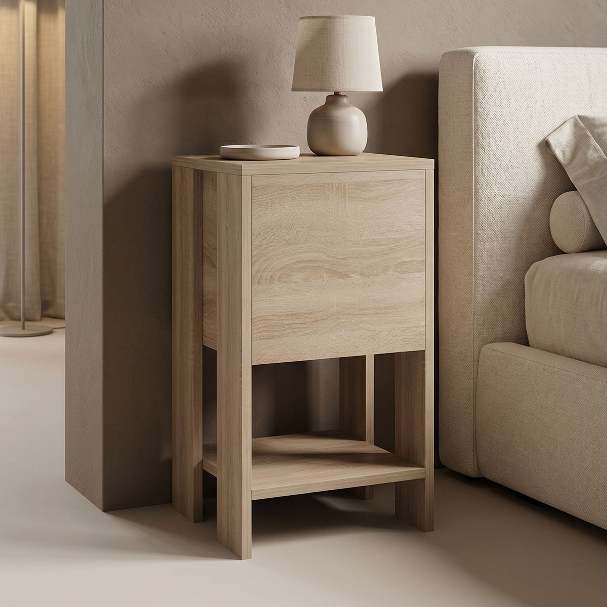Κομοδίνο Reppo  sonoma 30x30x55εκ - Pakobazaar