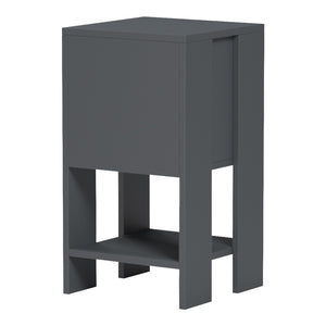 Κομοδίνο Reppo  ανθρακί 30x30x55εκ - Pakobazaar