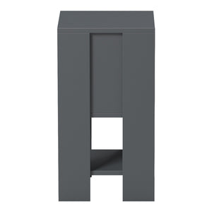 Κομοδίνο Reppo  ανθρακί 30x30x55εκ - Pakobazaar
