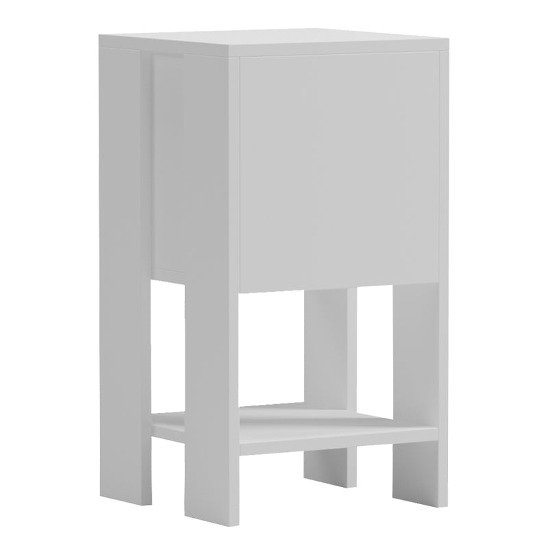 Κομοδίνο Reppo  λευκό 30x30x55εκ - Pakobazaar