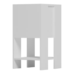 Κομοδίνο Reppo  λευκό 30x30x55εκ - Pakobazaar