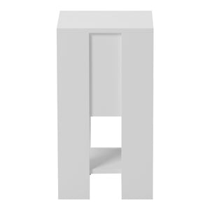 Κομοδίνο Reppo  λευκό 30x30x55εκ - Pakobazaar