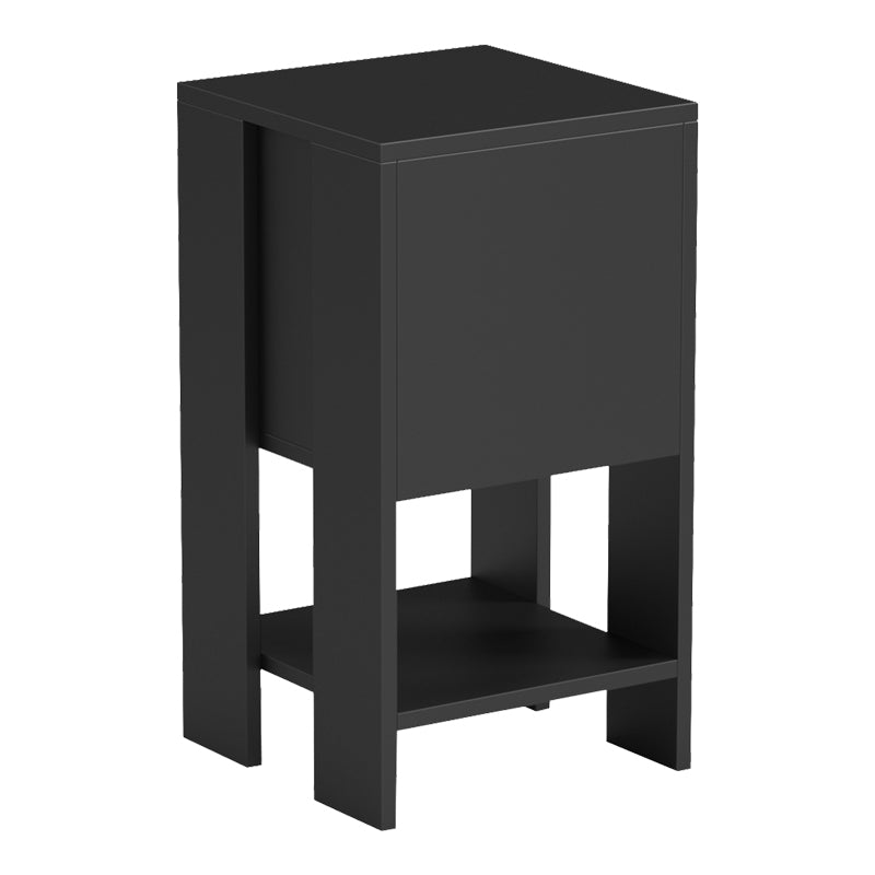 Κομοδίνο Reppo  μαύρο 30x30x55εκ - Pakobazaar